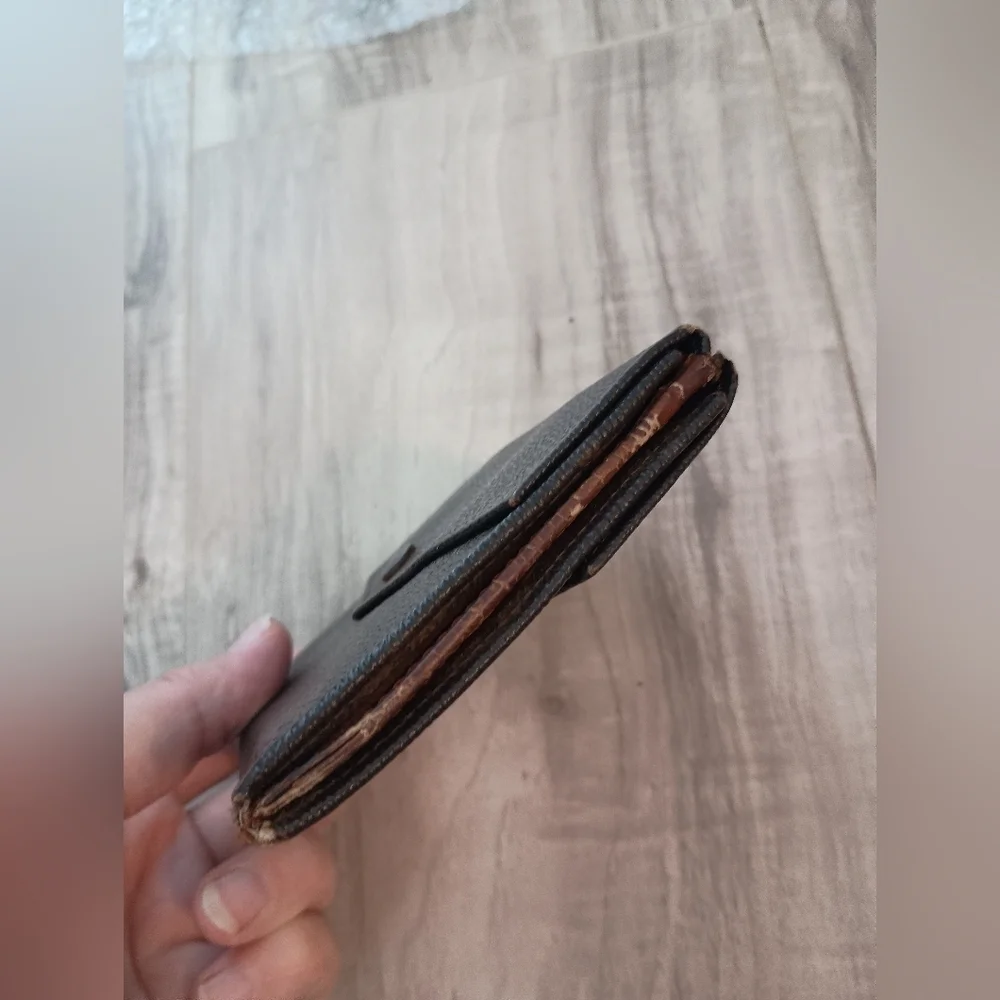 Louis-Vuitton Bifold Wallet Brown Authentic